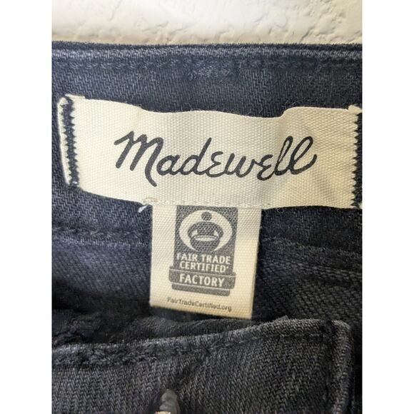 Madewell The Perfect Jean Short in Black Cutoff Highrise Womens Size 33 - Picture 4 of 9